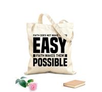 AILOONG Bolsas reutilizables para la compra Proverbios bíblicos cristianos Tela de 12 oz de grosor Plegable 25x30cm Pequeño