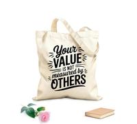 AILOONG Bolsas reutilizables para la compra Sé tu propia animadora, motiva y anima. Tela de 12 oz de grosor Plegable 31x36cm Mediano