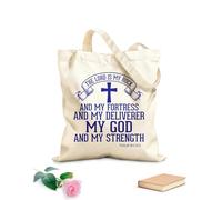 AILOONG Bolsas reutilizables para la compra Versículo bíblico Cristianismo Fe Jesús Señor Devoto Tela de 340g/m² de grosor Plegable