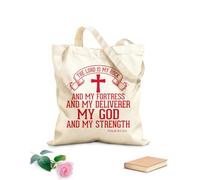 AILOONG Bolsas reutilizables para la compra Versículo bíblico Cristianismo Fe Jesús Señor Devoto Tela de 340g/m² de grosor Plegable