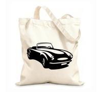 AILOONG Bolsos de calicó para mujer Autos Retro Vintage Increíble Lujo Tela de 12 oz de grosor Plegable 31x36cm Mediano