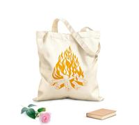 AILOONG Bolsos de calicó para mujer Chimenea de leña Tela de 340g/m² de grosor Plegable
