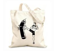 AILOONG Bolsos de calicó para mujer Taekwondo Lucha Boxeo Deporte GimnasiaNasium Gente Vida Tela de 12 oz de grosor Plegable 35x40cm Grande