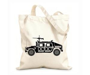 AILOONG Bolsos de calicó para mujer Tanques Fuerzas Armadas Vehículos Terrestres Ametralladoras Garantía de Calidad Tela de 12 oz de grosor Plegable 25x30cm Pequeño