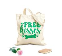 AILOONG Bolsos de hombro de lona de algodón Besos gratis Tela de 340g/m² de grosor Se usa como bolsa de herramientas