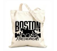 AILOONG Bolsos de hombro de lona de algodón Boston, Massachusetts, Estados Unidos Tela de 12 oz de grosor Se usa como bolsa de herramientas 35x40cm Grande