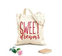 AILOONG Bolsos de hombro de lona de algodón Dulces sueños Tela de 340g/m² de grosor Se usa como bolsa de herramientas