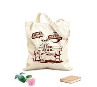 AILOONG Bolsos de hombro de lona de algodón Es hora de reflexionar sobre el arte de crear problemas que no existían Tela de 340g/m² de grosor Se usa como bolsa de herramientas