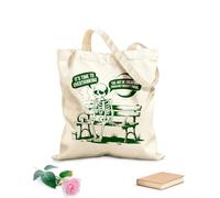 AILOONG Bolsos de hombro de lona de algodón Es hora de reflexionar sobre el arte de crear problemas que no existían Tela de 340g/m² de grosor Se usa como bolsa de herramientas