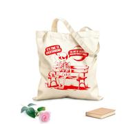 AILOONG Bolsos de hombro de lona de algodón Es hora de reflexionar sobre el arte de crear problemas que no existían Tela de 340g/m² de grosor Se usa como bolsa de herramientas