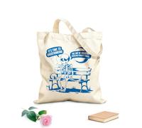 AILOONG Bolsos de hombro de lona de algodón Es hora de reflexionar sobre el arte de crear problemas que no existían Tela de 340g/m² de grosor Se usa como bolsa de herramientas