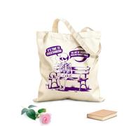 AILOONG Bolsos de hombro de lona de algodón Es hora de reflexionar sobre el arte de crear problemas que no existían Tela de 340g/m² de grosor Se usa como bolsa de herramientas