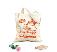 AILOONG Bolsos de hombro de lona de algodón Es hora de reflexionar sobre el arte de crear problemas que no existían Tela de 340g/m² de grosor Se usa como bolsa de herramientas