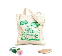 AILOONG Bolsos de hombro de lona de algodón Es hora de reflexionar sobre el arte de crear problemas que no existían Tela de 340g/m² de grosor Se usa como bolsa de herramientas