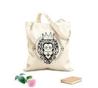 AILOONG Bolsos de hombro de lona de algodón Escudo de armas Cresta del león Tela de 12 oz de grosor Se usa como bolsa de herramientas 25x30cm Pequeño