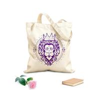 AILOONG Bolsos de hombro de lona de algodón Escudo de armas Cresta del león Tela de 340g/m² de grosor Se usa como bolsa de herramientas
