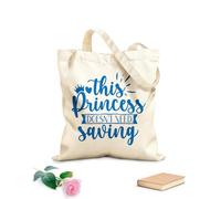 AILOONG Bolsos de hombro de lona de algodón Esta princesa no necesita ser salvada Tela de 340g/m² de grosor Se usa como bolsa de herramientas