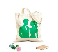 AILOONG Bolsos de hombro de lona de algodón Foto de pareja Tela de 340g/m² de grosor Se usa como bolsa de herramientas