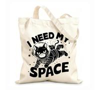 AILOONG Bolsos de hombro de lona de algodón Necesito mi espacio Tela de 12 oz de grosor Se usa como bolsa de herramientas 25x30cm Pequeño