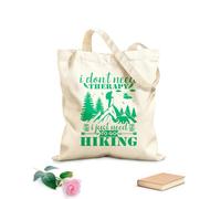 AILOONG Bolsos de hombro de lona de algodón No necesito terapia solo para ir de excursión Tela de 340g/m² de grosor Se usa como bolsa de herramientas