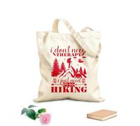 AILOONG Bolsos de hombro de lona de algodón No necesito terapia solo para ir de excursión Tela de 340g/m² de grosor Se usa como bolsa de herramientas