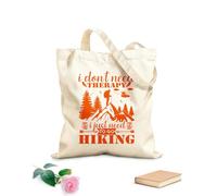 AILOONG Bolsos de hombro de lona de algodón No necesito terapia solo para ir de excursión Tela de 340g/m² de grosor Se usa como bolsa de herramientas