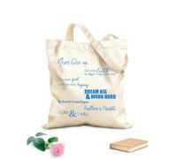 AILOONG Bolsos de hombro de lona de algodón Nunca te rindas. Todo es posible. Puedo y lo haré. Tela de 340g/m² de grosor Plegable