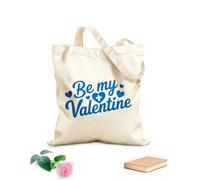 AILOONG Bolsos de hombro de lona de algodón Sé mi Valentín, un lindo Tela de 340g/m² de grosor Se usa como bolsa de herramientas