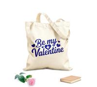 AILOONG Bolsos de hombro de lona de algodón Sé mi Valentín, un lindo Tela de 340g/m² de grosor Se usa como bolsa de herramientas
