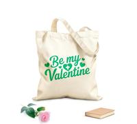 AILOONG Bolsos de hombro de lona de algodón Sé mi Valentín, un lindo Tela de 340g/m² de grosor Se usa como bolsa de herramientas