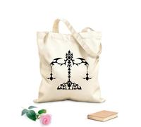 AILOONG Bolsos de hombro de lona de algodón Signo tribal de Libra Tela de 12 oz de grosor Se usa como bolsa de herramientas 25x30cm Pequeño