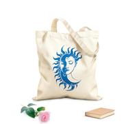 AILOONG Bolsos de hombro de lona de algodón Silueta celestial y mística Tela de 340g/m² de grosor Se usa como bolsa de herramientas
