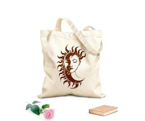 AILOONG Bolsos de hombro de lona de algodón Silueta celestial y mística Tela de 340g/m² de grosor Se usa como bolsa de herramientas