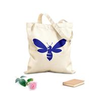 AILOONG Bolsos de hombro de lona de algodón Silueta de abeja Tela de 340g/m² de grosor Se usa como bolsa de herramientas