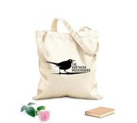 AILOONG Bolsos de hombro de lona de algodón Símbolo del ruiseñor del norte de la independencia de Texas Tela de 12 oz de grosor Se usa como bolsa de herramientas 25x30cm Pequeño