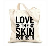 AILOONG Bolsos de hombro de lona de algodón Tú eres tu mayor prioridad Haz Tela de 12 oz de grosor Se usa como bolsa de herramientas 31x36cm Mediano