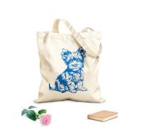 AILOONG Bolsos de hombro de lona de algodón Yorkshire Terrier Tela de 340g/m² de grosor Se usa como bolsa de herramientas