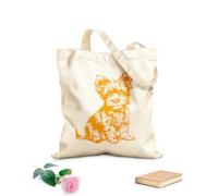 AILOONG Bolsos de hombro de lona de algodón Yorkshire Terrier Tela de 340g/m² de grosor Se usa como bolsa de herramientas