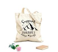 AILOONG Bolsos de lona de algodón para mujer Camiseta gráfica retro inspiradora de vida de mamá Tela de 12 oz de grosor Material agradable para la piel 35x40cm Grande