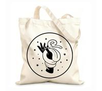 AILOONG Bolsos de lona de algodón para mujer Constelación astrología celestial misterioso espacio imagen futuro zodíaco Ofiuco Tela de 12 oz de grosor Material agradable para la piel 35x40cm Grande