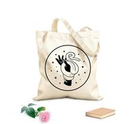 AILOONG Bolsos de lona de algodón para mujer Constelación astrología celestial misterioso espacio imagen futuro zodíaco Ofiuco Tela de 12 oz de grosor Material agradable para la piel 35x40cm Grande