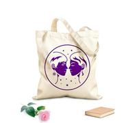 AILOONG Bolsos de lona de algodón para mujer Constelación astrología celestial misterioso espacio imagen futuro zodíaco Ofiuco Tela de 340g/m² de grosor Material agradable para la piel