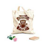 AILOONG Bolsos de lona de algodón para mujer dejar de beber ir al gimnasio gimnasio y fitness Tela de 340g/m² de grosor Material agradable para la piel