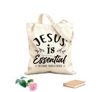 AILOONG Bolsos de lona de algodón para mujer Dichos y proverbios religiosos cristianos Tela de 12 oz de grosor Material agradable para la piel 25x30cm Pequeño