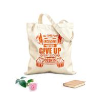 AILOONG Bolsos de lona de algodón para mujer no hay tiempo Tela de 340g/m² de grosor Material agradable para la piel