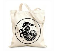 AILOONG Bolsos de lona de algodón para mujer Tela de 12 oz de grosor Constelación astrología celestial misterioso espacio imagen futuro zodíaco Ofiuco Material agradable para la piel 25x30cm Pequeño