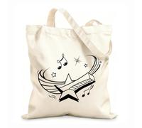 AILOONG Bolsos de lona de algodón para mujer Tela de 12 oz de grosor estrellas y rayas Material agradable para la piel 25x30cm Pequeño