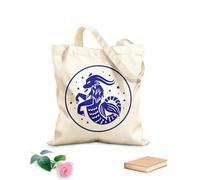 AILOONG Bolsos de lona de algodón para mujer Tela de 340g/m² de grosor Constelación astrología celestial misterioso espacio imagen futuro zodíaco Ofiuco Material agradable para la piel