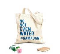 AILOONG Bolsos de lona de algodón para mujer Tela de 340g/m² de grosor No, ni siquiera agua, tipografía de Ramadán Material agradable para la piel