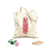 AILOONG Bolsos de lona de algodón para mujer Tela de 340g/m² de grosor Psicología y significados personales de los tatuajes entre los devotos Material agradable para la piel